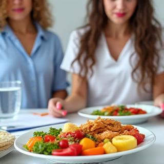 食事療法指導の風景